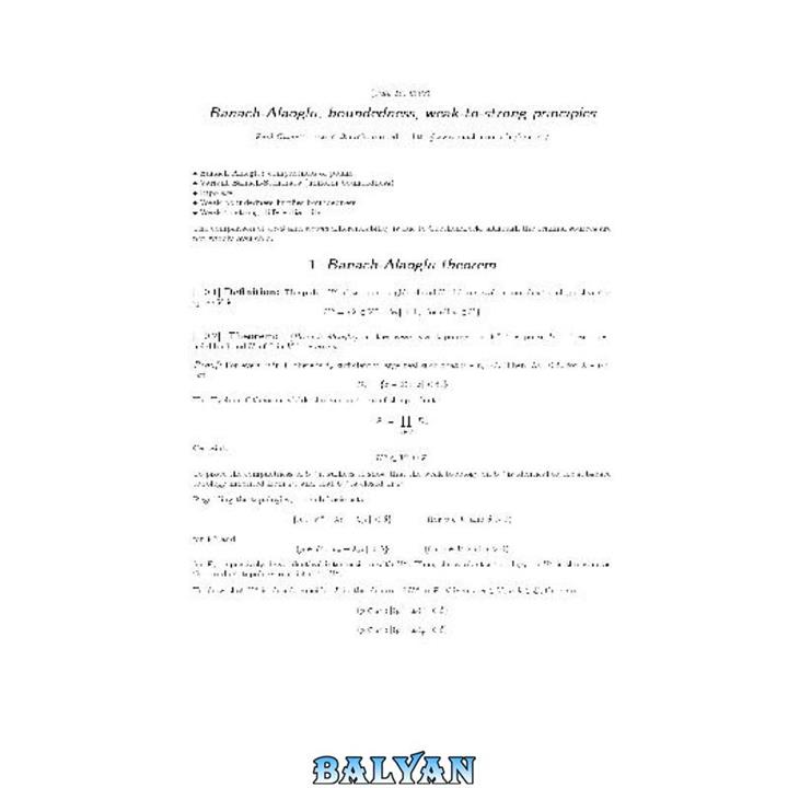 دانلود کتاب Banach-Alaoglu, boundedness, weak-to-strong principles (2005)(en)(7s)